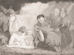 الرضيع شكسبير بحضور الطبيعة والعواطف ، 1799. بواسطة بنيامين سميث
