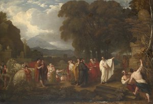 سيسيرو اكتشاف قبر أرخميدس ، 1804 بواسطة بنيامين ويست