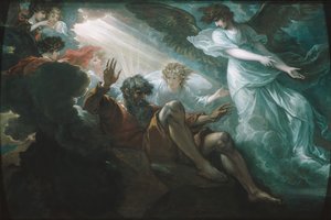 موسى أظهر أرض الموعد ، 1801. بواسطة بنيامين ويست