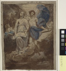 دراسة لرسم ظهور الملائكة للرعاة ، 1774 بواسطة بنيامين ويست