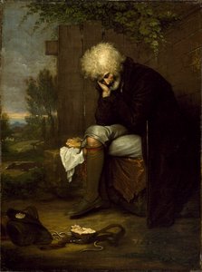 الحاج الحداد على مؤخرته ، 1775 ج بواسطة بنيامين ويست