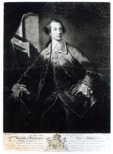 صورة لتشارلز واتسون-وينتورث ، ماركيز الثاني من روكينجهام (1730-1782) ، نقشها ريتشارد هيوستن (1721-75)