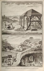 الأشغال الحديدية. من Encyclopédie بقلم دينيس ديدرو وجان لو روند دالمبرت ، 1751-1765.