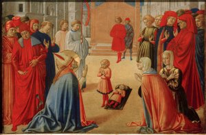 Der Heilige Zenobius erweckt einen toten Knaben بواسطة Benozzo Gozzoli