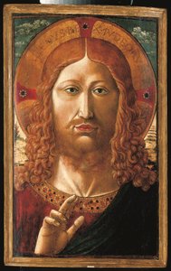 بركة المسيح (تمبرا، زيت وذهب على لوحة) بواسطة Benozzo di Les di Sandro Gozzoli