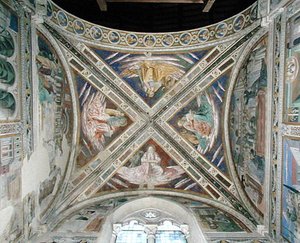 حلقات من حياة القديس أوغسطين ، من سقف الكورال ، 1463-65 بواسطة Benozzo di Les di Sandro Gozzoli