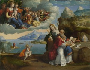 رؤية القديس أوغسطين ، ج. 1520 بواسطة Benvenuto Tisi da Garofalo