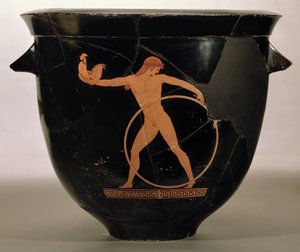 العلية قرمرة جرس حمراء الشكل تصور جانيميد ، اليونانية ، c.500-480 قبل الميلاد (الفخار) بواسطة رسام برلين