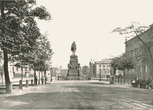 تمثال فريدريك العظيم ، Unter Den Linden ، برلين ، ألمانيا ، 1895. بواسطة شركة برلين للتصوير الفوتوغرافي