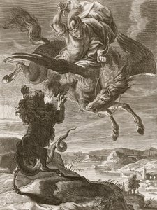Bellerophon يحارب Chimaera ، 1731 بواسطة برنارد بيكارت
