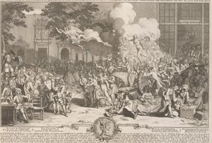 نصب تذكاري لإحياء ذكرى حماقة العام 1720 ، النصب التذكاري consacré a la posterité و memoire de la foil incroyable de la XX. آن دو الثامن عشر. siecle / في الذاكرة الأبدية لحماقة XX. عام الثامن عشر. القرن (العنوان على الكائن) ح بواسطة برنارد بيكارت