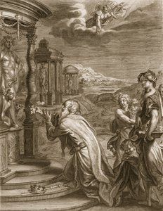 يعاقب Oeneus ، ملك Calydon ، بعد أن أهمل ديانا في الذبيحة بسبب ضعفه ، 1731 بواسطة برنارد بيكارت