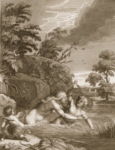 Salmacis and Hemaphroditus United in One Body، 1731 بواسطة برنارد بيكارت