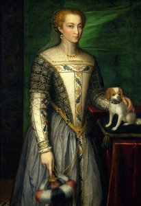 صورة لامرأة ، أواخر 1560s. بواسطة برناردينو كامبي
