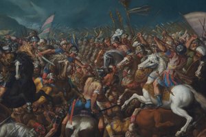 القتال بين سكيبيو أفريكانوس وهانيبال ، ج. 1616-1618 بواسطة برناردينو سيزاري