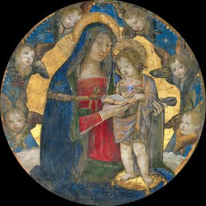 مادونا والطفل مع الشيروبيم ، 1492-1495. بواسطة برناردينو بينتوريتشيو
