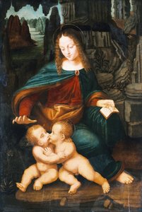 مادونا والطفل مع الرضيع سانت جون ، ج. 1496. بواسطة برناردينو دي كونتي
