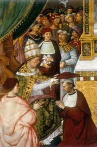 Vie du pope Pio (Pie) II (Enea Silvio Piccolomini بواسطة برناردينو دي بيتو بينتوريتشيو