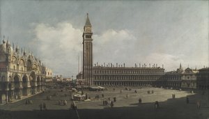 ساحة سان ماركو ، البندقية ، حوالي عام 1740 (زيت على قماش) بواسطة برناردو (Attr. To) Bellotto