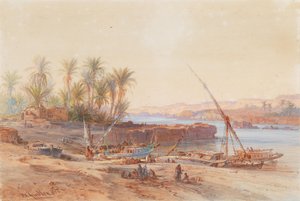 المراكب النهرية في النيل بواسطة برنارد فيدلر