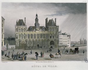 فندق دي فيل ، باريس ، 1832 (نقش الألوان) بواسطة برنهارد شميدت