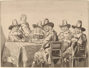 مديرو لجوء الأيتام في هارلم ، 1777 ، نشر عام 1786.