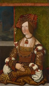صورة لبيانكا ماريا سفورزا 1472-1510 ، كاليفورنيا. 1505-1510. بواسطة برنارد ، ستريجل
