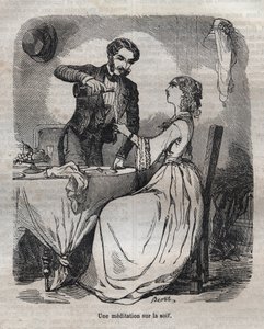 تأمل في العطش - نقش في "La Physiologie du gout" لـ Jean Anthelme Brillat Savarin (Brillat-Savarin بواسطة بيرتال