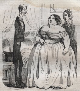 Des Gourmands - السمنة والنحافة - نقش في "La Physiologie du gout" لجين أنثيلم بريلات سافارين (Brillat-Savarin بواسطة بيرتال