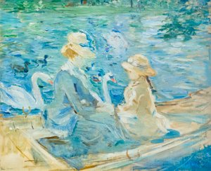 على البحيرة في Bois de Boulogne ، ج. 1884 (زيت على قماش)