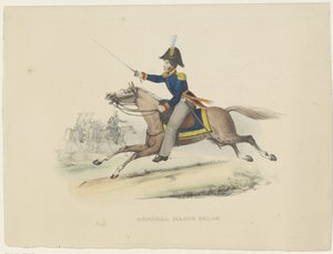 Belgische generaal-majoor ، 1830 اللواء البلجيكي (العنوان على الكائن) الأزياء البلجيكية: القديمة والحديثة ، العسكرية ، المدنية والدينية ، 1830 (عنوان السلسلة) بواسطة جان بابتيست أمبرواز مارسيلين جوبارد