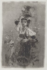 امرأة فلاحية من كامباجنا [سيوسيارا] ، 1870. بواسطة بيانكي موس