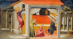 القديس نيكولاس توفير المهور ، 1433-1435. بواسطة Bicci di Lorenzo