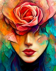 Kiss From A Rose، c.2022 (الفن الرقمي)