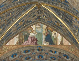 Apse ، Superarch ، Boccaccio Boccaccino ، البشارة 1506-07 بواسطة بوكاتشيو بوكاتشينو