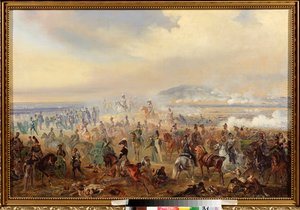 معركة لايبزيغ في أكتوبر 1813 (أو معركة الأمم ، حرب نابليون