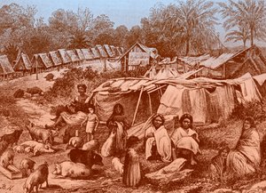 قرية بنما ، أواخر القرن التاسع عشر. بواسطة بوهوسلاف كروبا