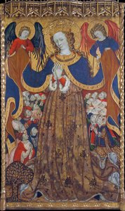 La Vierge de Misericorde - Peinture de Bonanat Zaortiga (actif 15eme siecle) ، تمبرا على الخشب (223x126.8 سم) ، حوالي 1430 - Virgin of Mercy ، تمبرا على لوح من Bonanat Zaortiga ، ca 1430 - Museu Nacional d
