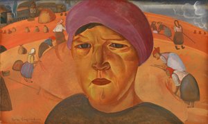 امرأة فلاحية روسية من سلسلة وجوه روسيا ، 1923