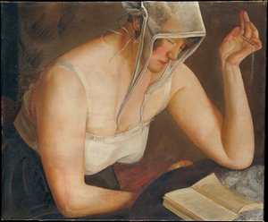 قراءة المرأة ، ج. 1922 بواسطة بوريس دميتريفيتش جريجورييف