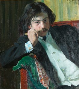 صورة للشاعر جانكو لافرين 1887-1986 ، 1909 بواسطة بوريس ميخائيلوفيتش كوستودييف