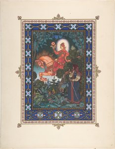 رسم توضيحي للقصة الخيالية فاسيليسا الجميلة ، ج. 1925