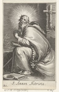 القديس أمونيوس الكبير ناسك S. Ammon Nitriota (العنوان على الكائن) الناسك (عنوان المسلسل) Sacra eremvs Ascetarvm (عنوان المسلسل)