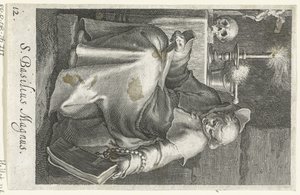 القديس باسيليوس الكبير مثل الناسك S. Basilius Magnus (العنوان على الكائن) الناسك (عنوان المسلسل) Sacra eremvs Ascetarvm (عنوان المسلسل) بواسطة إبراهيم بلويميرت