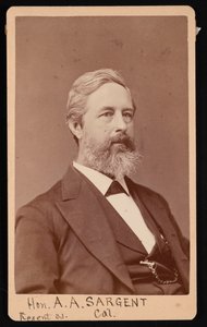 صورة آرون أوغسطس سارجنت 1827-1887 ، قبل 1881.