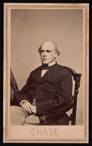 صورة شخصية لسالمون بورتلاند تشيس 1808-1873 ، قبل عام 1873.