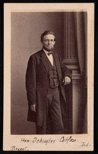 صورة لشويلر كولفاكس 1823-1885 ، قبل عام 1885.