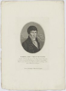 صورة لـ Girolamo Crescentini 1762-1846 ، بعد 1800.