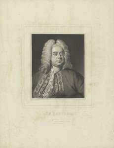 صورة الملحن جورج فريدريش هانديل 1685-1759 ، ج. 1840.