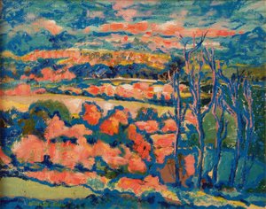 منظر طبيعي مسائي بواسطة بريندا برين بوكر